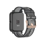 Tencloud Strap Compatible with Garmin Venu Sq/Venu Strap, Lightweight Stripe Nylon Fabric Woven Bands Replacement Bracelet Wristband Band for Venu/Venu Sq/Venu Sq Music GPS Smart Watch (Grey)