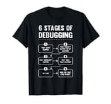 6 Stages of Debugging Funny Programming Computer Science T-Shirt