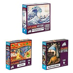 Exploding Kittens Jigsaw Puzzle Bundle | Art Selection with Waves Jigsaw Puzzle for Adults, Cat Puzzles for Family Fun & Game Night