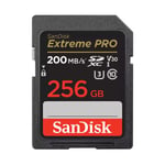 SanDisk Extreme Pro 256GB SDXC 200MB/s Minneskort