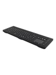 Deltaco Wireless Keyboard with touchpad silicone. - Tangentbord - Nordisk - Svart