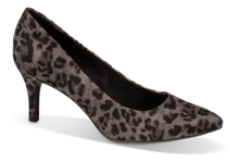 Marco Tozzi Dame-pumps Dyreprint  - Str. 40 - Tekstil/syntetisk/textil