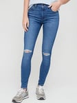 Levi's Levi's&reg; 720&trade; Hirise Ripped Super Skinny Jean - Blue, Blue, Size 26, Inside Leg 32, Women