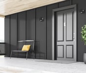 Italux Porso Cube Led Vägglampa För Trädgård 4W Svart