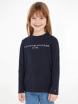 Tommy Hilfiger Kids' Essential Long Sleeve T-Shirt, Desert Sky