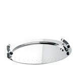 Alessi - MG09 - Oval Tray with Handles - Serveringsbrickor - Metall