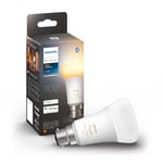 Philips Hue White Ambiance, ampoule LED connectée B22 équivalent 75W, 1100 lumen, compatible Bluetooth, fonctionne avec Alexa, Google Assistant et Apple Homekit
