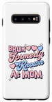Coque pour Galaxy S10+ BRUH anciennement connu sous le nom de maman cœur Love Mom élégant