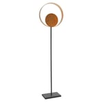 1615mm Gold Patina Complete Standing Floor Lamp Light - Dark Bronze Metalwork