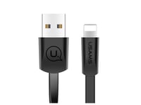Usams Usb Cable Usams U2 Lightning Flat Cable 1.2M Black/Black Sj199ip01 Iphone 5/6/7/8/X (Us-Sj199)