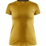 Craft Advanced Essence Slim Løpe T-skjorte Dame - gul - str. 2XL