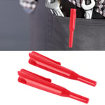 (Red)2 Piece Highlighter Pencil Case Deep Hole Carpenter Pencil Case Long Nose