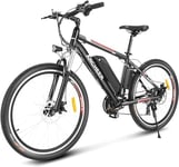 ANCHEER Ebike Adulte, vélo de Montagne électrique 26 Pouces, vélo de Montagne e vélo avec Moteur 250W Batterie Lithium-ION12.5Ah, vélo de Ville électrique Adulte