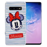 Minnie Mouse #11 Disney cover for Samsung Galaxy S10 - White