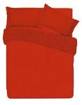 Facondini Couette Microfibre Double Face lit 160 x 190 cm Rouge/Bordeaux