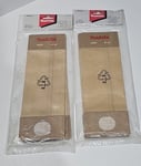 10 X Makita 193293-7 Hoover Paper Dust Bags x 10 - For BO5020 9046 BO5021 BO6030