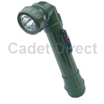 Mini Right Angled Torch, Olive Green