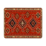 Vintage Persian Carpet Tribal Vector Texture Rectangle Non Slip Rubber Mousepad, Gaming Mouse Pad Mouse Mat for Office Home Woman Man Employee Boss Work