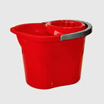 La Briantina Seau Lave-Vaisselle avec essoreur, en Plastique, capacité 11 litres, Couleur Rouge