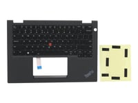 Chicony - Ersättningstangentbord För Bärbar Dator - Med Trackpoint - Bakgrundsbelyst - Qwerty - Engelska - Europa - Fru - Med Övre Skydd - För Thinkpad X13 Yoga Gen 2 20W8, 20W9