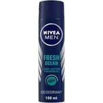 NIVEA Men Deodorant, Fresh Ocean, 48h Long lasting Freshness, 150ml