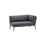 Conic 2 Pers Sofa Venstremodul, Grey