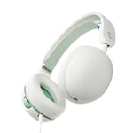 Skullcandy Grom Over-Ear Wired Headphones for Kids, Volume-Limiting, Share Audio Port, Microphone, Work with Bluetooth Devices and Computers - Bone Seafoam