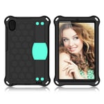 Huawei MediaPad M5 Lite 8 honeycomb style case - Black / Cyan