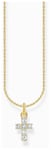 Thomas Sabo KE2226-414-14-L45V White Zirconia Cross Pendant Jewellery