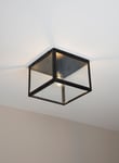 MS BELYSNING Dovre taklampe plafond 25x25 - sort/klar