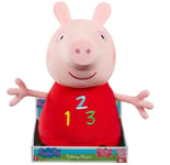 Peppa Pig TALKING PEPPA 14 inch Soft Plush Toy *** Squeeze My Tummy ! *** NEW