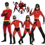 The Incredibles Kostym Jack Parr Cosplay Jumpsuit Incredibles Bob Parr Cosplay Vuxen Barn Bodysuit Mask Dräkt Halloween Kostym _iu -a Kvinna Female 180