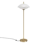 Fritz Hansen Clam stålampe 128 cm Opal-brass