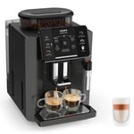 Krups Sensation C50 Fully Automatic Coffee Machine, Bean to Cup, Cappuccino & Latte Maker, Espresso, Americano, One Touch Digital Panel, Lighting Alerts, Convenient Cleaning, Custom settings, EA910840