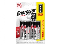 Energizer Max 4+2 AA-batteri Alkali-mangan 1.5 V 6 stk