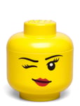 Lego Mini Head - Girl Home Kids Decor Storage Storage Boxes Yellow LEGO STORAGE