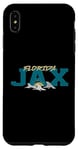 Coque pour iPhone XS Max Jacksonville JAX Florida Palmes de couleur sarcelle avec dauphin
