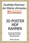 Empire Merchandising Shinsuke 534477 Marque Cadre Interchangeable pour Poster a 3–3D Format 30 x 42 cm Lourd MDF holzfaserwerkstoff. Dimensions extérieures 34,7 x 47 cm épaisseur 30 mm, en :