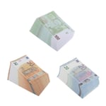 2023 rekvisita pengar, låtsaspengar av premiumkvalitet, paket med 300 stycken, kopia 100/50/20 euro