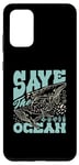 Coque pour Galaxy S20+ Save The Ocean Orca Whale Oceancore Print pour femme