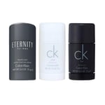 3-pack Calvin Klein Deostick (Eternity + CK One + CK Be 75ml)