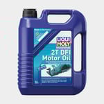 Liqui Moly Delsyntetisk DFI-motorolja till 2-takt Marine 2T DFI Motor Oil, NMMA TC-W3, 5 liter, för direktinsprutade utombordare (Evinrude E-Tec & Mercury DFI)