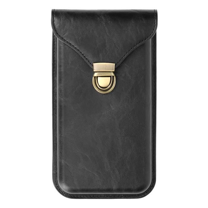 Pochette Tactique WYNEX – Pour Téléphone 4,7-6,7″ – Boucle Boussole, 2 Compartiments, Porte-cartes – Nylon 1000D – Molle Ceinture