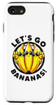 Coque pour iPhone SE (2020) / 7 / 8 Lets Go Bananes mignonnes jaunes pour amateurs de bananes