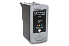 vhbw Cartouche d'encre Cyan/Magenta/Jaune compatible avec Canon Pixma mp160, mp170, mp180, mp190, mp210, mp220 imprimante (rechargeable, 20 ml)