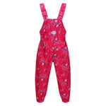 Regatta Childrens/Kids Muddy Puddle Peppa Pig Floral Dungarees - 5-6 Years