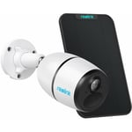 Reolink - Caméra de Surveillance 4G sur Batterie/Énergie solaire 2K 4MP avec Détection de Personne et Véhicule, Vision Nocturne à 10m, Go Plus avec