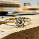 Henrik Ørsnes Design 14 karat guld Ring Med Diamanter 1,43 Carat W/SI