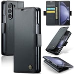 CaseMe Slim Plånboksfodral RFID-skydd Samsung Galaxy Z Fold 6 Sv