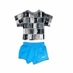 Sportstøj til Børn Nike  Knit Short Blå 7 år